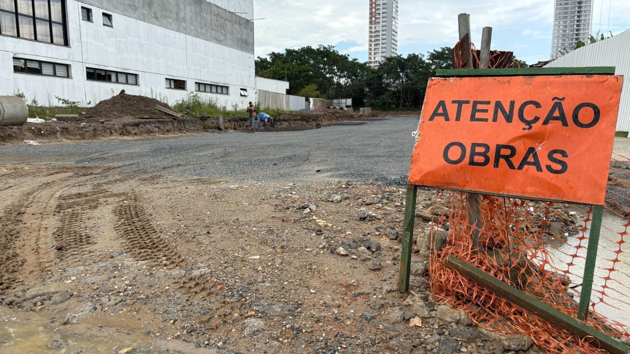 Frota,Avenida de acesso,Praia Brava,Pavimentação,Transporte multimodal.
