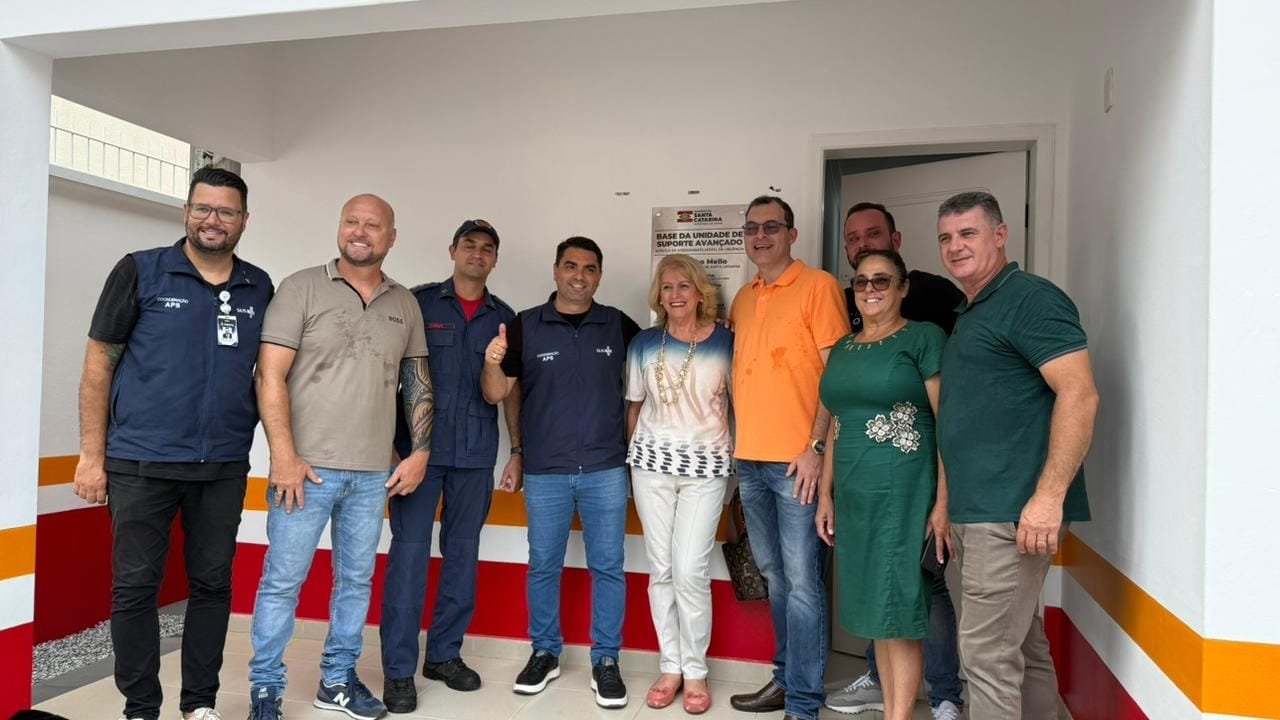 Itapema,SAMU,Base Descentralizada,Alexandre Xepa,Jorginho Mello,Fabricio Lazzari,Fafá,segurança,saúde pública,emergências,ambulância,governador.