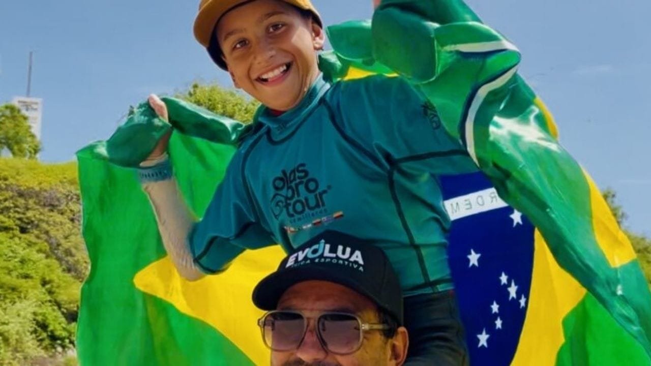 Gustavo Frutuoso surf,título sul-americano surf,Olas Pro Tour Peru,surfista mirim Navegantes,transmissão ao vivo surf infantil,FME bolsa atleta,Chicama campeonato surf