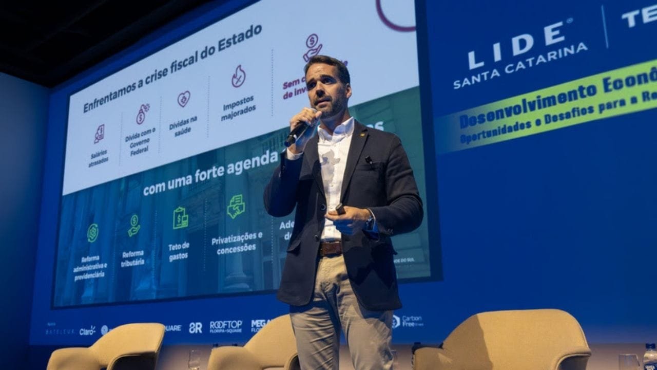 Eduardo Leite,investimentos no Rio Grande do Sul,parcerias público-privadas,painel LIDE,desenvolvimento sustentável,reforma tributária RS,plano Rio Grande,economia do Sul,eventos políticos SC,infraestrutura RS,privatizações no Sul,união dos estados do Sul,apoio federal,resiliência climática,liderança regional