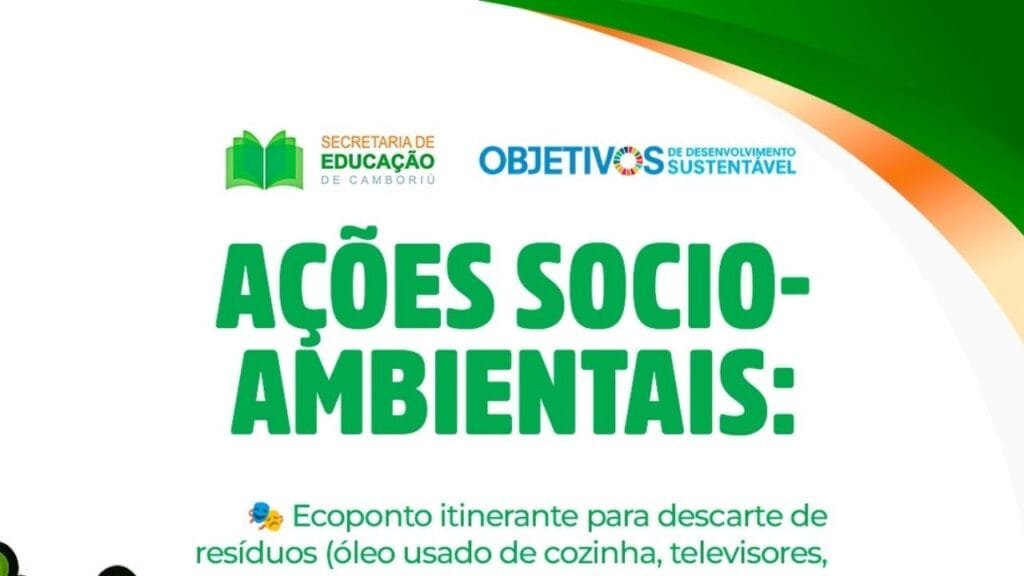 evento Dia Mundial do Meio Ambiente Camboriú,Secretaria de Educação Camboriú,projeto Natureza Camboriuense,ações socioambientais Camboriú,ecoponto itinerante descarte resíduos,educação ambiental escolas municipais,atividades ambientais Camboriú,conscientização ecológica Camboriú,preservação ambiental evento,distribuição mudas árvores nativas,apresentação cultural escolas Camboriú,defesa civil Camboriú,Fundação do Meio Ambiente Camboriú,proteção ambiental Camboriú,Dia Mundial do Meio Ambiente 2025