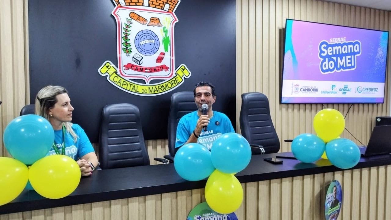 Semana do MEI Camboriú,palestras marketing digital para MEI,organização financeira MEI,planejamento financeiro microempreendedor,Sebrae e Prefeitura Camboriú,incentivo ao empreendedorismo local,novos MEIs Camboriú,eventos para MEI,apoio ao pequeno empreendedor Camboriú,gestão municipal empreendedorismo