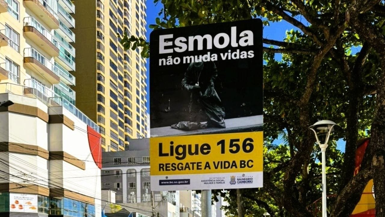 campanha esmola não salva vidas,Prefeitura de Balneário Camboriú,canal 156 assistência social,pessoas em situação de rua BC,operação Resgate a Vida BC,inclusão e acolhimento,políticas sociais SC