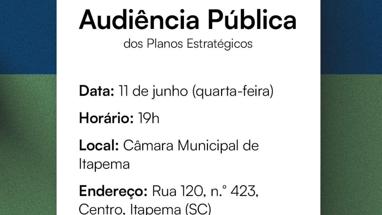 Prefeitura de Itapema,Masterplan,PlanClima,PlanMob,eventos climáticos,desenvolvimento sustentável