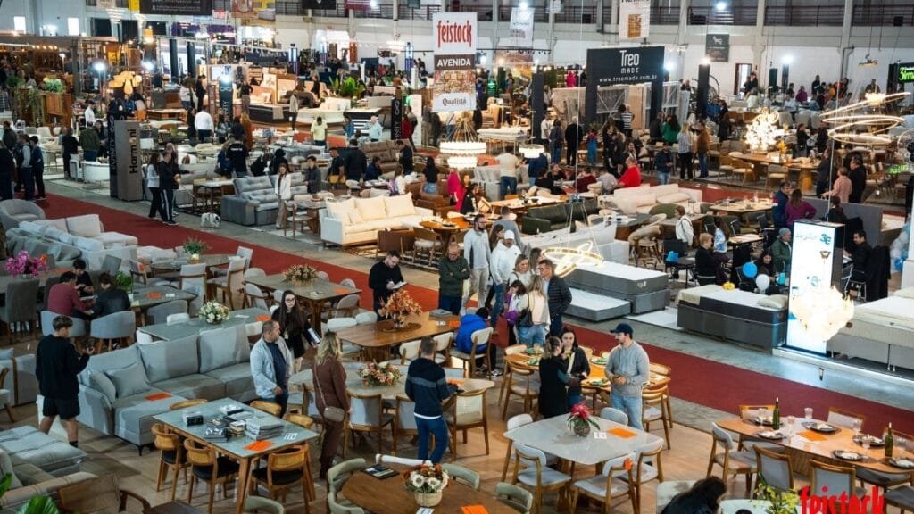 Feistock São Bento do Sul,feira de móveis SC,eventos de decoração Santa Catarina,móveis direto da fábrica,Promosul São Bento do Sul,feira de móveis 2025,Tapecartes,Harmoni,Rede Feminina de Combate ao Câncer