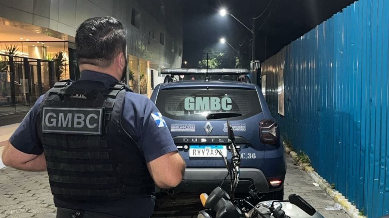 motocicleta furtada Balneário Camboriú,veículo recuperado,Guarda Municipal