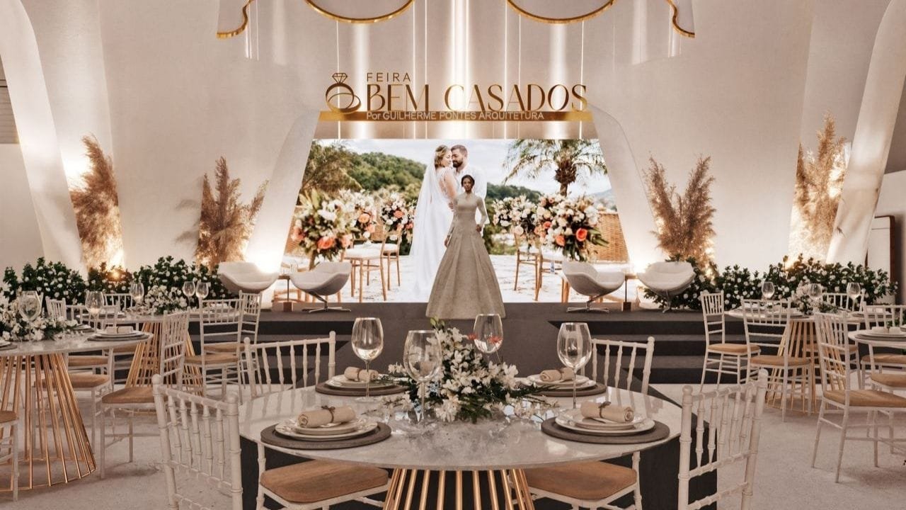 Feira Bem Casados 2025,casamento Chapecó,arquiteto Guilherme Pontes,tendências de casamento 2025,eventos em Santa Catarina
