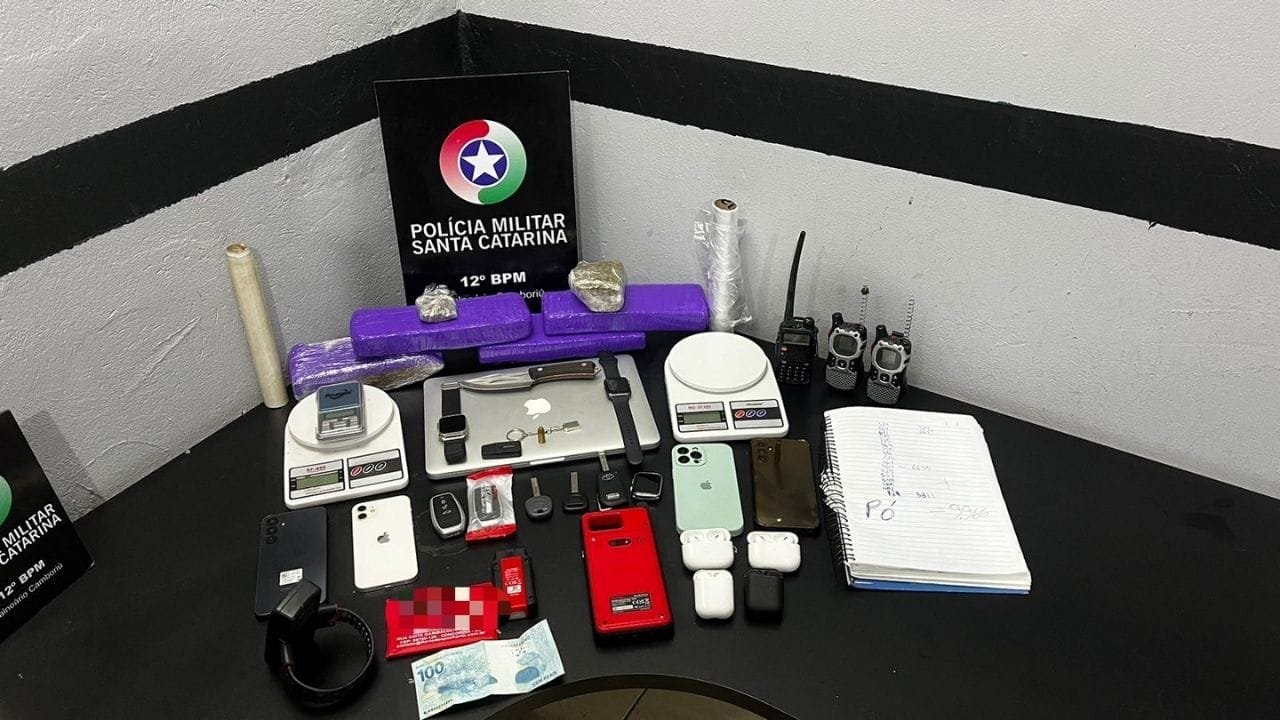 prisão por tráfico Camboriú,furto de veículos,operação policial Balneário Camboriú