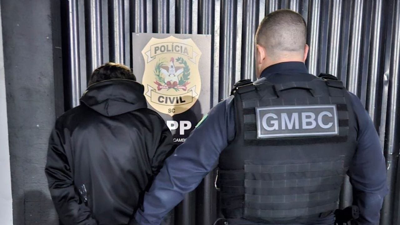 prisão por pensão alimentícia,furto Balneário Camboriú,mandado de prisão ativo,Guarda Municipal de BC,Complexo Penitenciário Vale do Itajaí