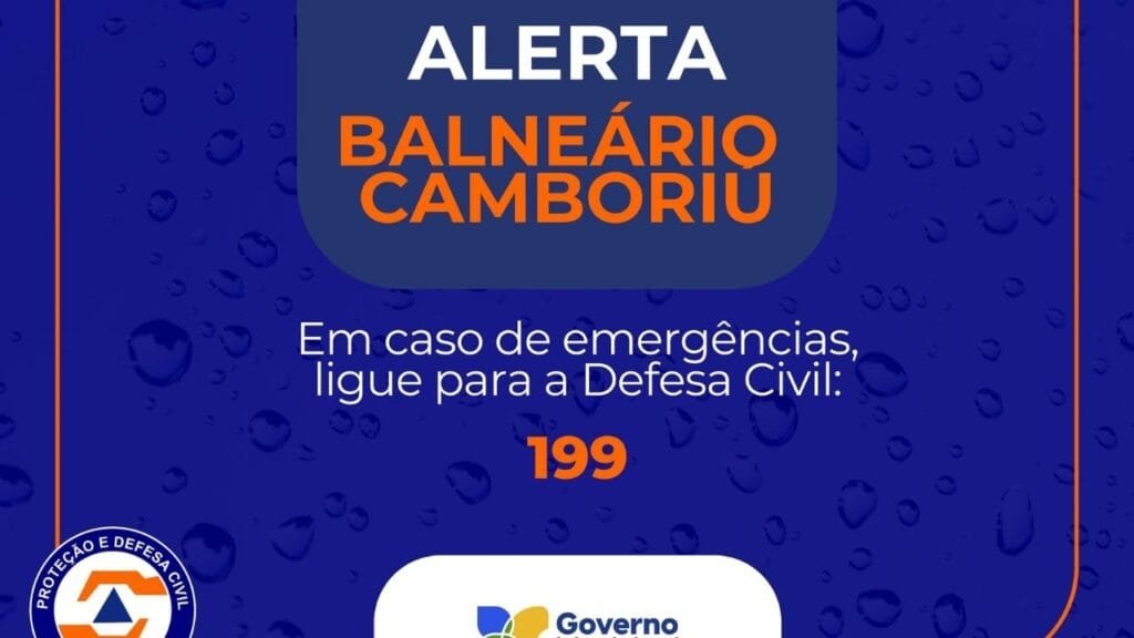 Defesa Civil Santa Catarina,alerta climático litoral SC,rajadas de vento Balneário Camboriú,agitação marítima SC,ondas 5 metros SC,Coronel Aldo Baptista Neto,emergência climática SC,boletim Defesa Civil