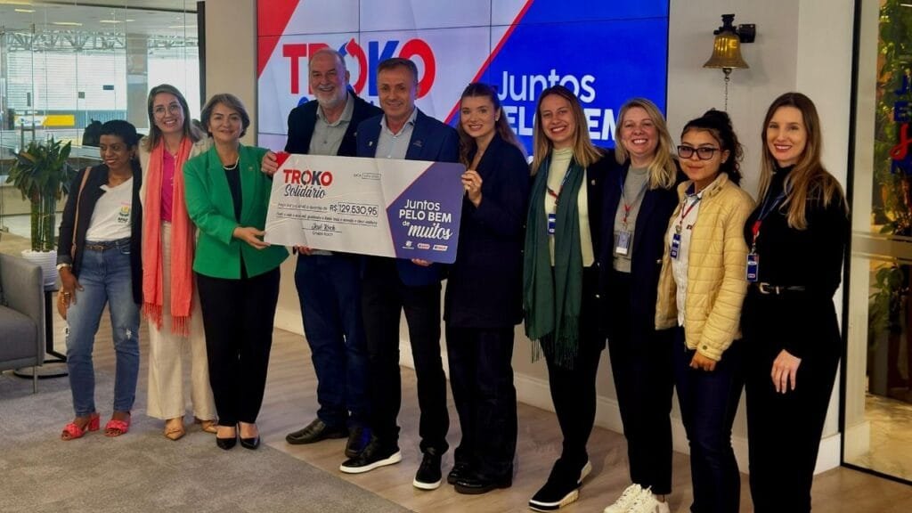 Grupo Koch,Troko Solidário,FEAPAES-SC,doação para APAE,responsabilidade social