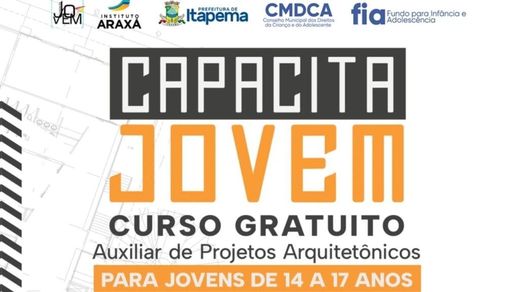 Capacita Jovem 2025,curso de arquitetura gratuito,Itapema