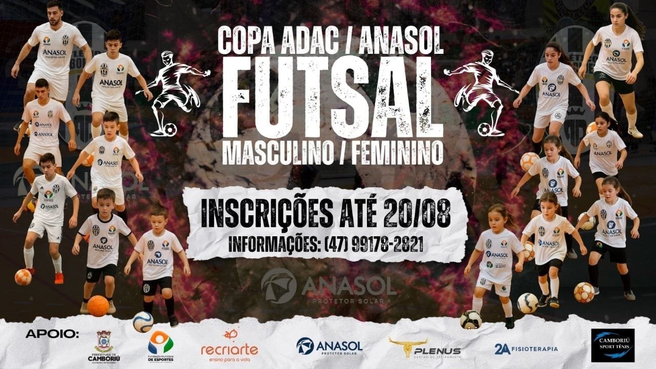 Copa ADAC Camboriú,futsal masculino e feminino,torneio futsal Camboriú,esporte juvenil Camboriú,premiação futsal