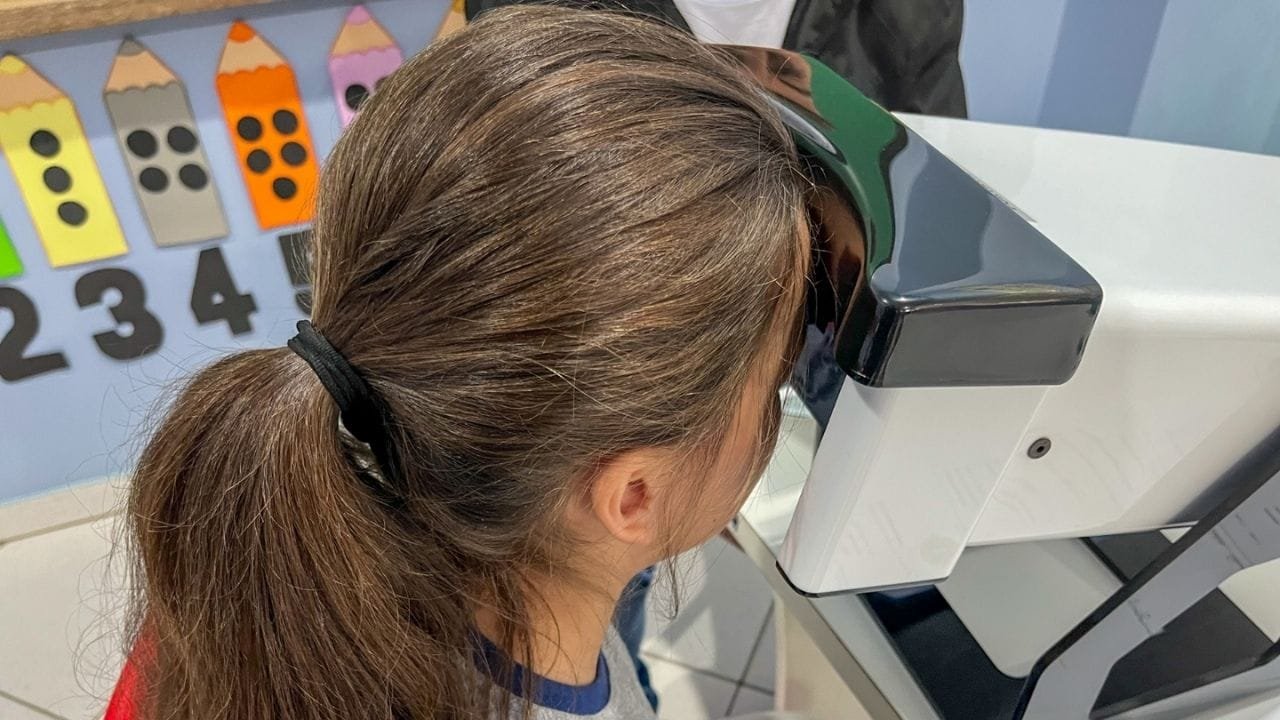 Campanha Visão na Escola,alunos BC,exames oftalmológicos,doação de óculos,saúde ocular crianças