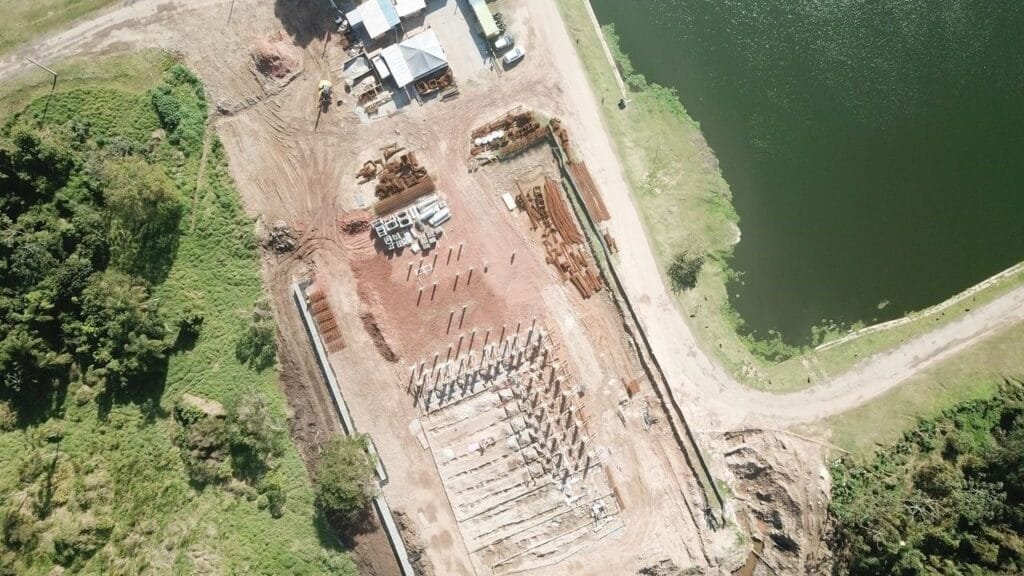 ETE Preliminar Emasa,Balneário Camboriú saneamento,obra de esgoto