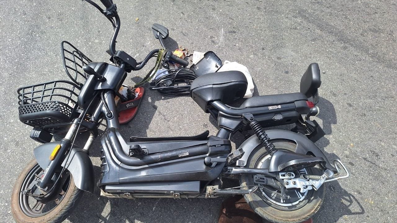 acidente idoso Camboriú,colisão Avenida Santa Catarina,autopropelido acidente