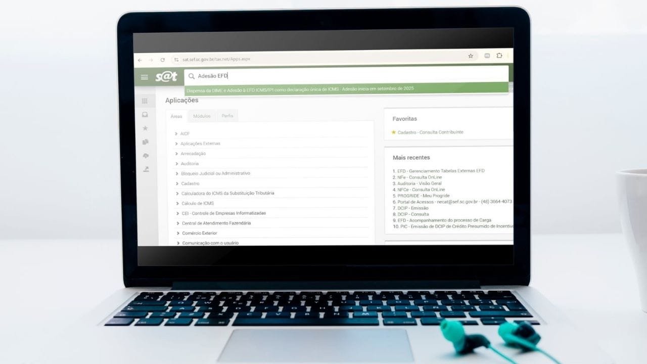 dispensa da DIME SC,Fazenda Santa Catarina,ICMS EFD