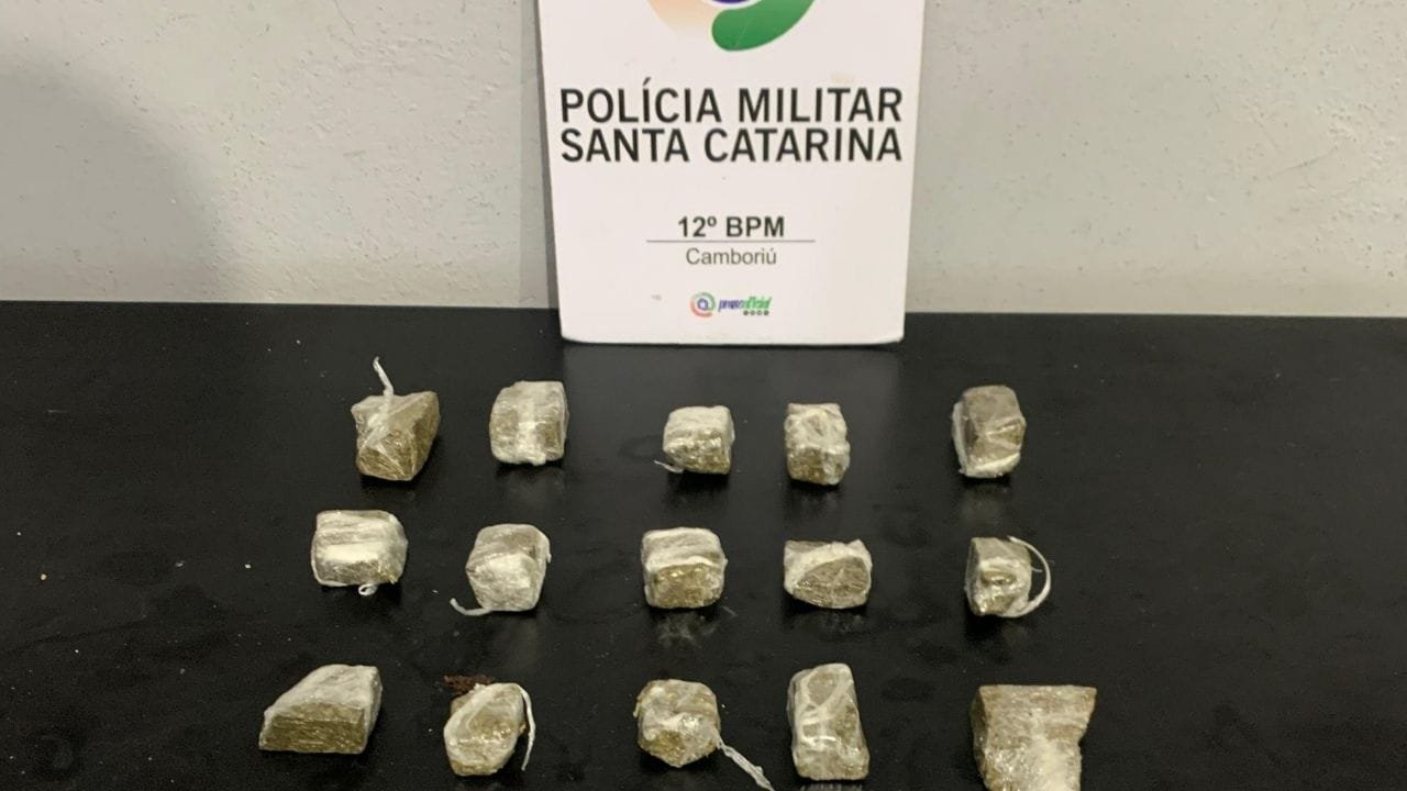Balneário Camboriú drogas,operação policial,apreensão de maconha,tráfico de drogas