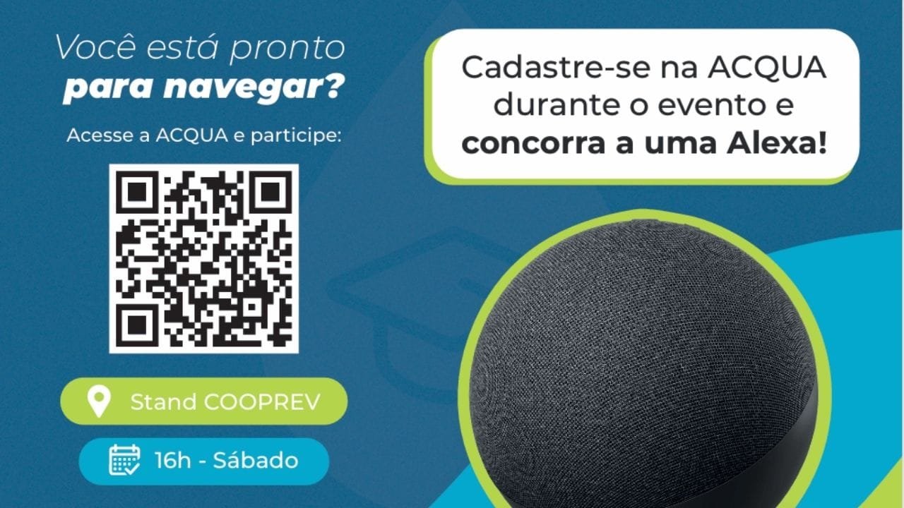 Quanta Previdência Conecta+,ACQUA educação financeira,Cooprev plano previdenciário,Festival Conecta+ 2025,sorteio Alexa