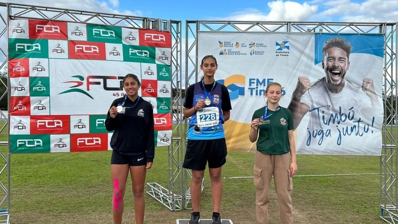 José Yago ranking brasileiro,atletismo Balneário Camboriú,300 metros com barreiras,sub-16 atletismo,medalhas atletismo