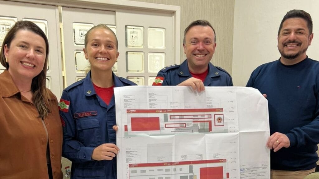 novo quartel Penha,CBMSC Penha,projeto quartel bombeiros