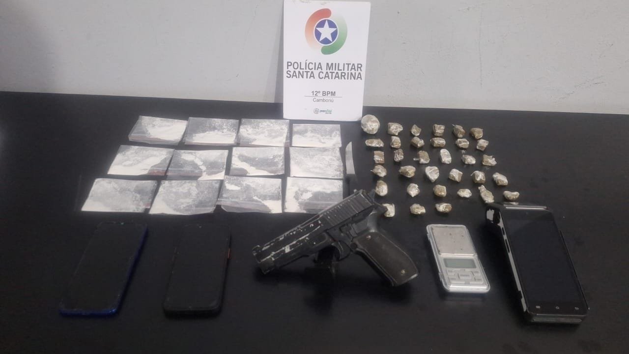 tráfico de drogas Camboriú,prisão Polícia Militar SC,abordagem policial