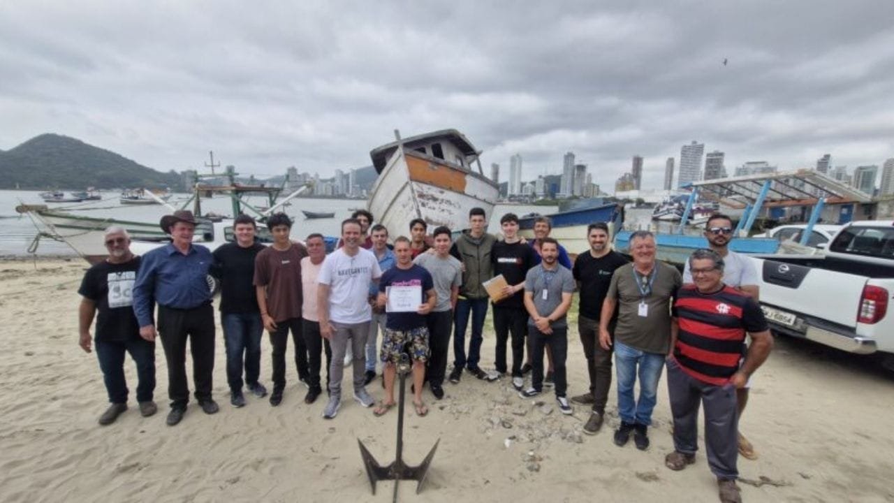 Navegantes pesca,IFSC âncoras,Portinho dos Pescadores