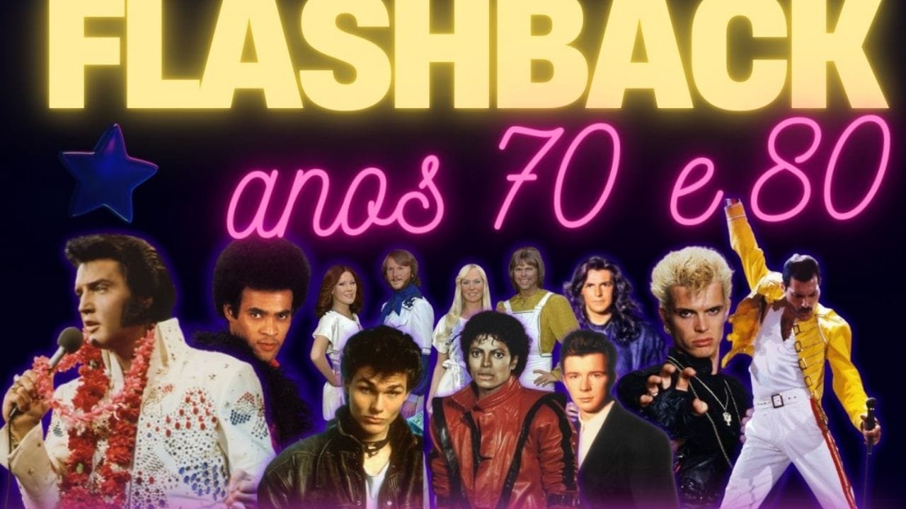 Flashback Anos 70 e 80,Nostalgic Show Band,Teatro Bruno Nitz,show Balneário Camboriú,evento solidário SC