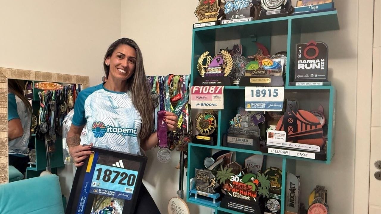 Maratona de Nova York,atleta de Itapema,Lilian Volpi,corrida feminina,esporte catarinense,Abbott World Marathon Majors