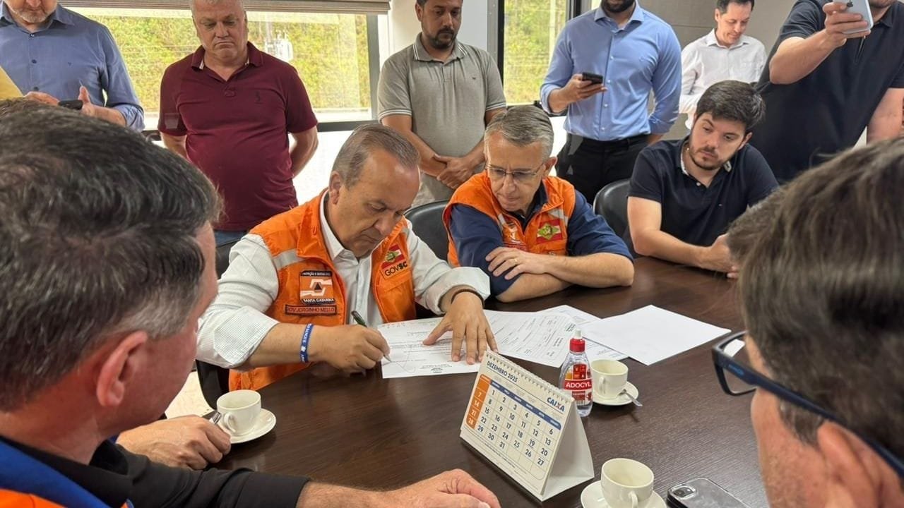 chuvas Luiz Alves,apoio governo SC,ciclone extratropical,reconstrução SC