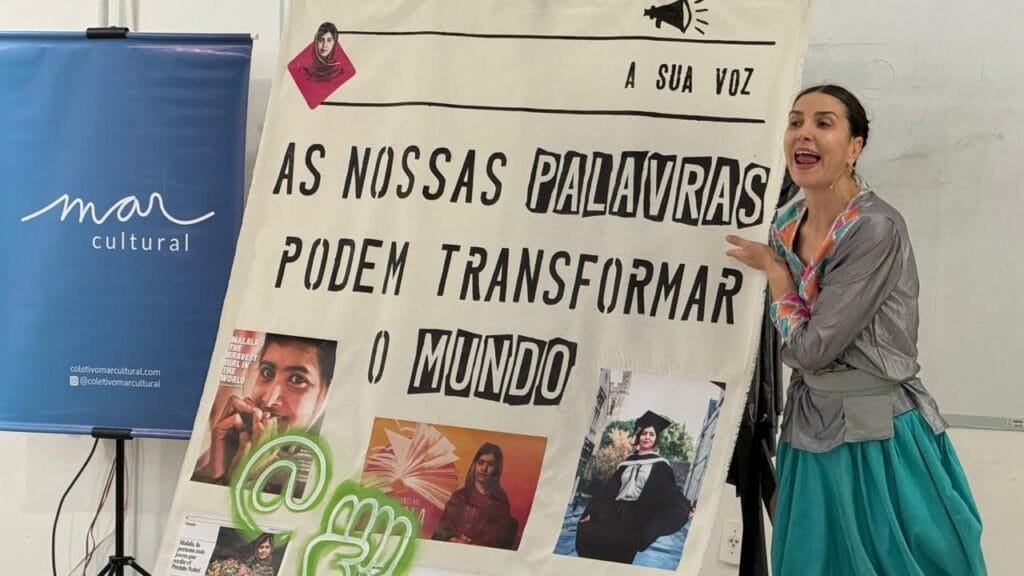 A Escola é Palco,espetáculo sobre Malala,Itapema educação