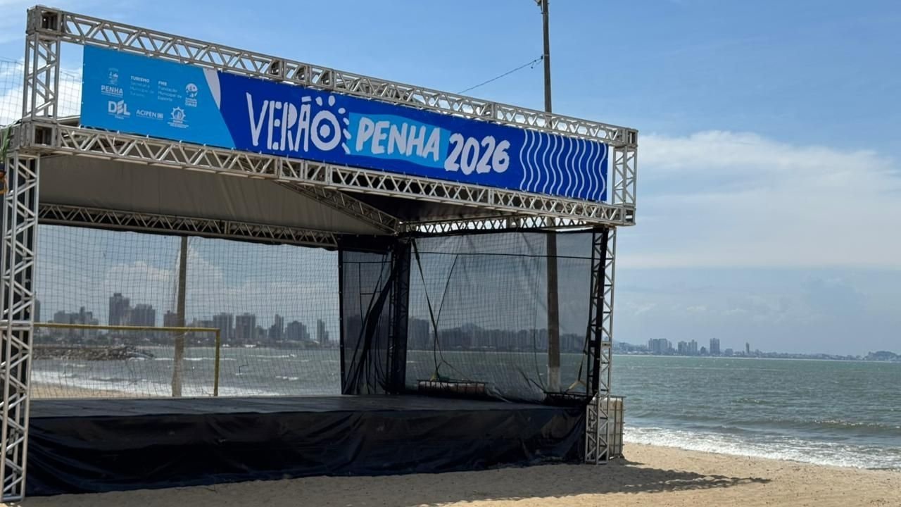 Arena Verão Penha,programação de verão em Penha,eventos na Praia Alegre,lazer em Penha