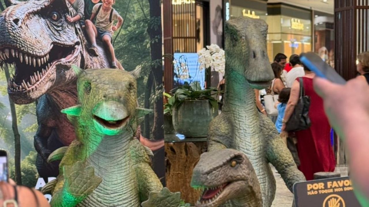 Balneário Shopping férias,Parque Aventura Jurássica,dinossauros Balneário Camboriú,atrações infantis SC