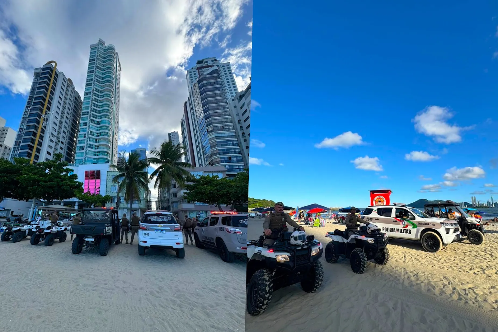 Operação Lei e Ordem,Balneário Camboriú,Praia Central,Polícia Militar de Santa Catarina,12º Batalhão de Polícia Militar,fiscalização na orla,ordenamento da faixa de areia,perturbação do sossego,caixas de som irregulares,barracas irregulares na praia,policiamento ostensivo,Águia da Polícia Militar,segurança no litoral,ação policial em Balneário Camboriú,Santa Catarina